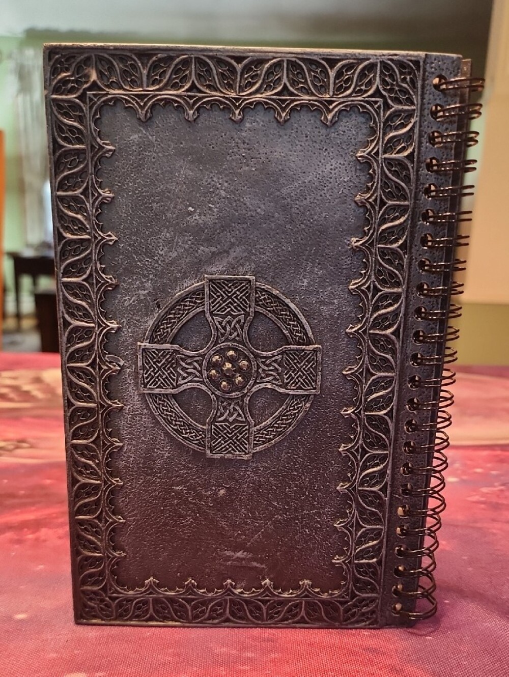 Embossed Cross Spiral Journal - Notebook - Picture 2 of 4